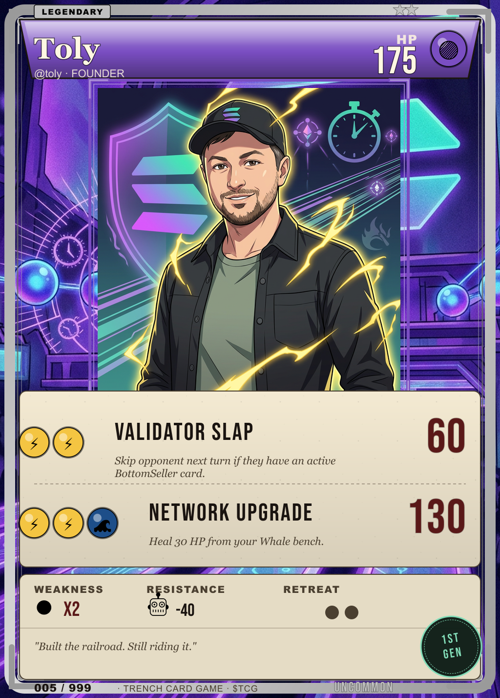 Trench Card 005 · Toly