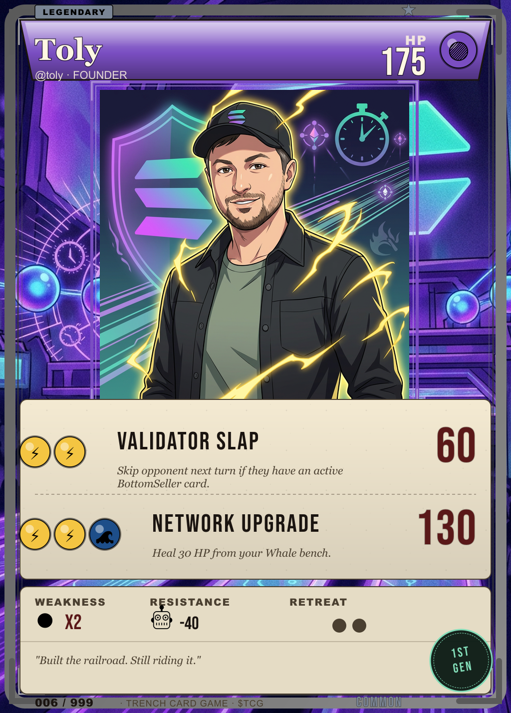 Trench Card 006 · Toly