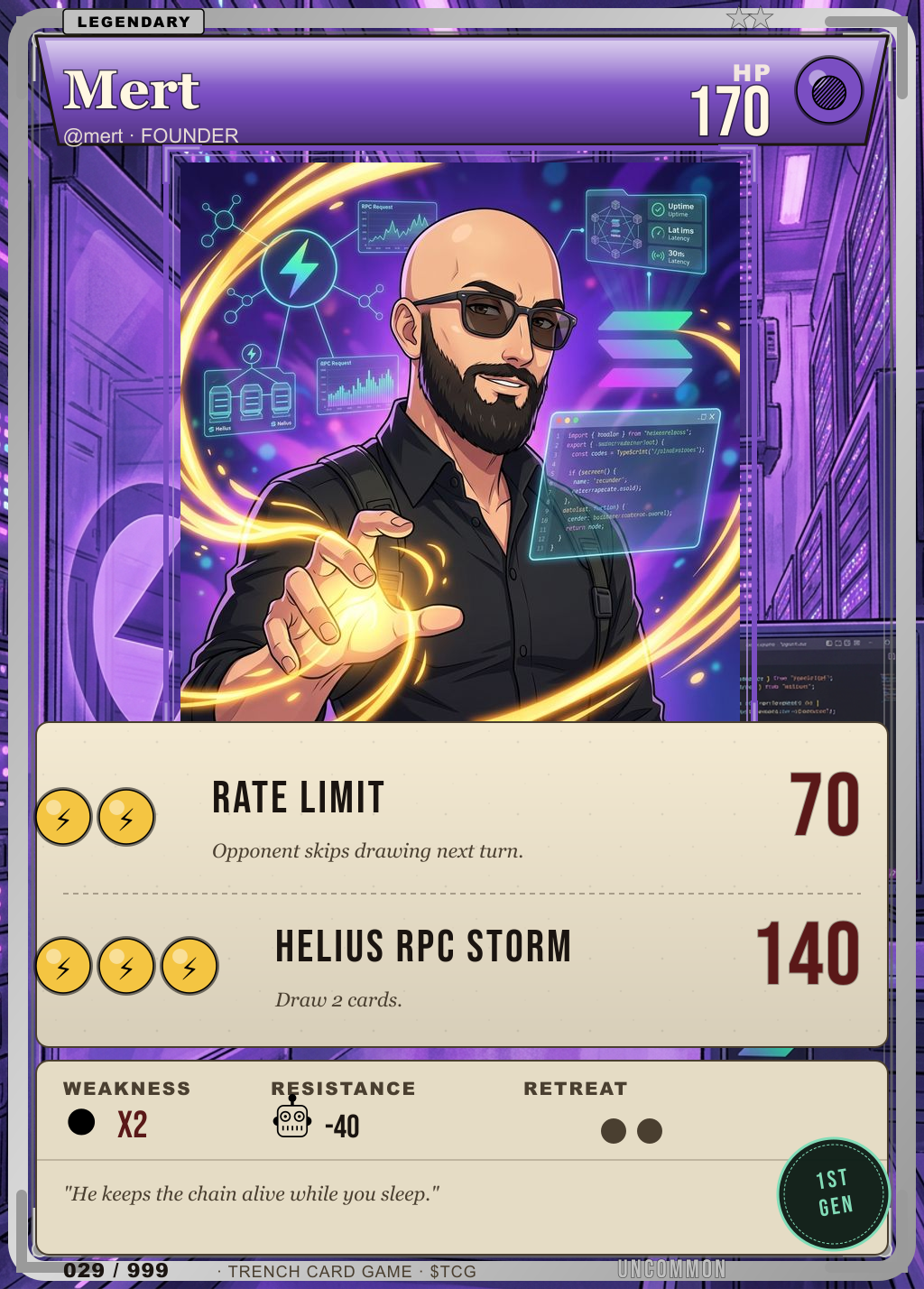 Trench Card 029 · Mert