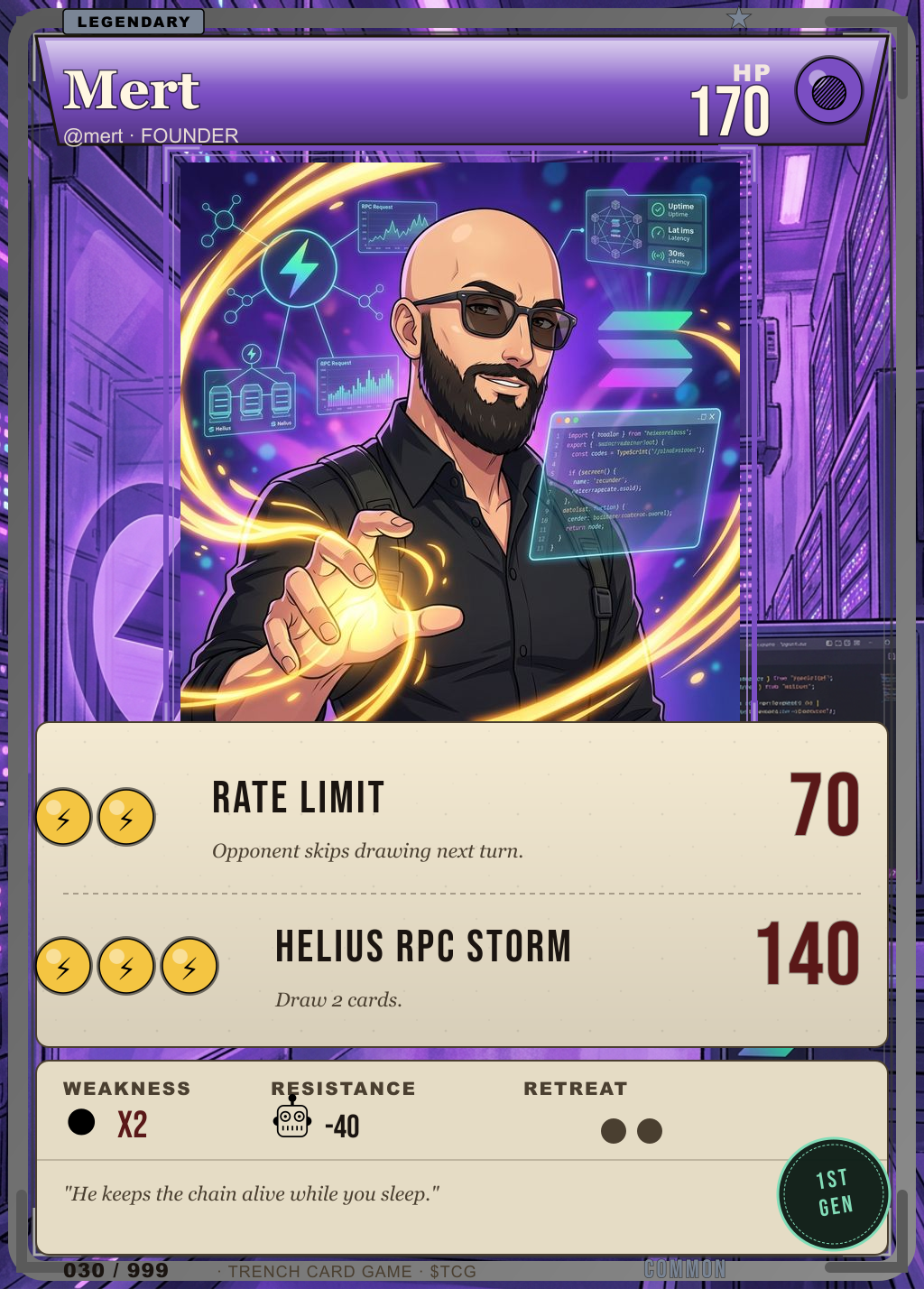Trench Card 030 · Mert