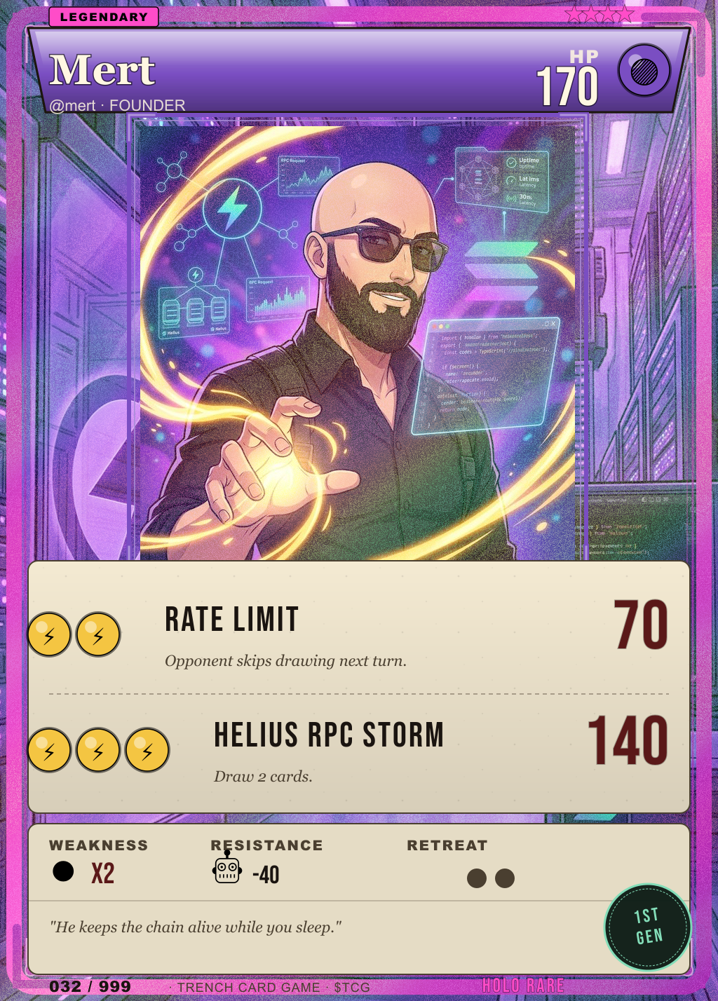 Trench Card 032 · Mert