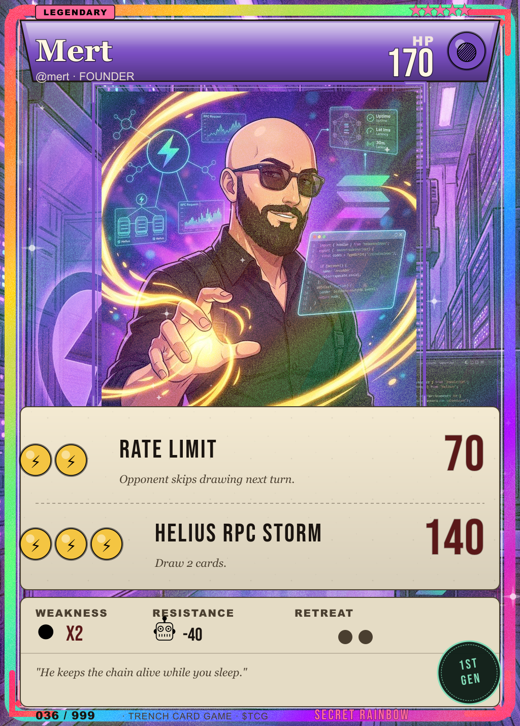 Trench Card 036 · Mert