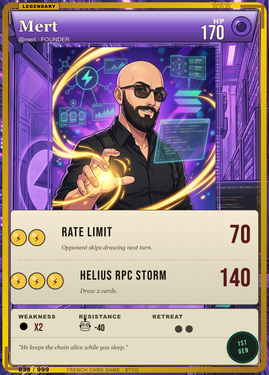 Trench Card 038 · Mert