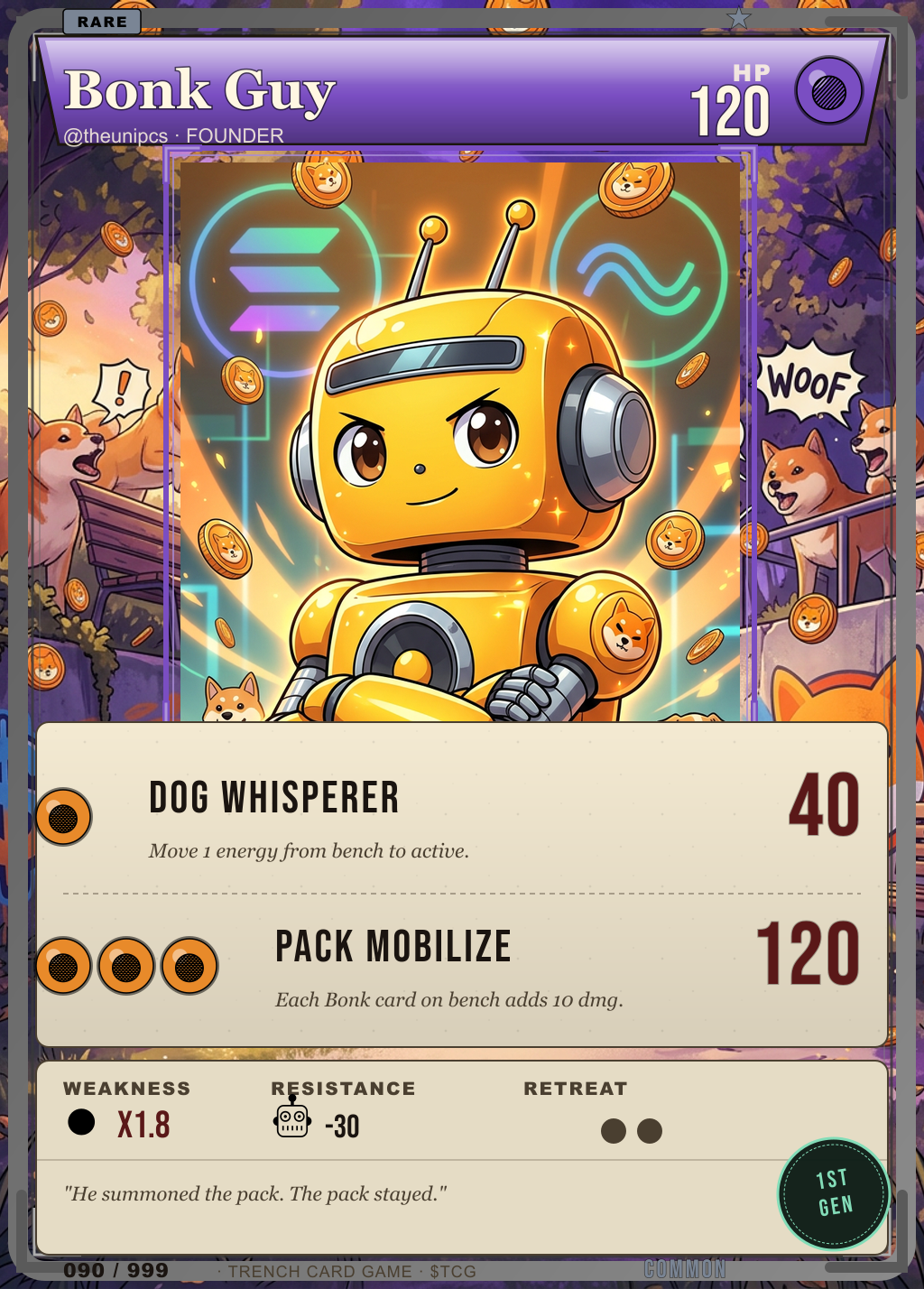 Trench Card 090 · Bonk Guy