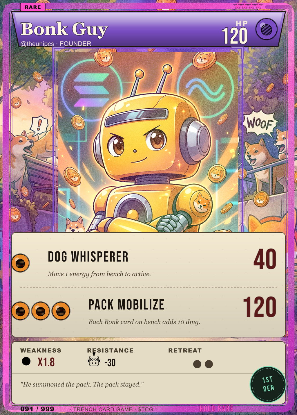 Trench Card 091 · Bonk Guy