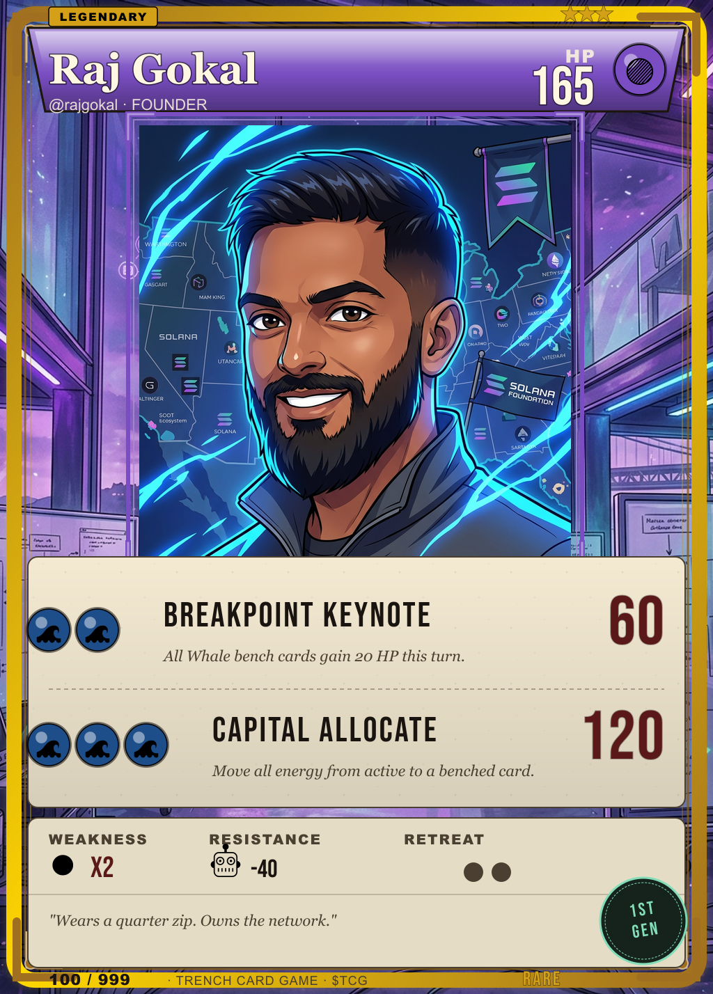 Trench Card 100 · Raj Gokal