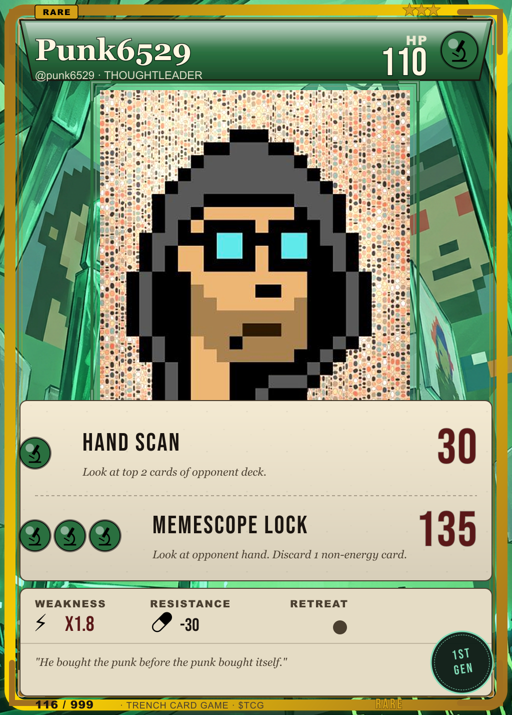 Trench Card 116 · Punk6529
