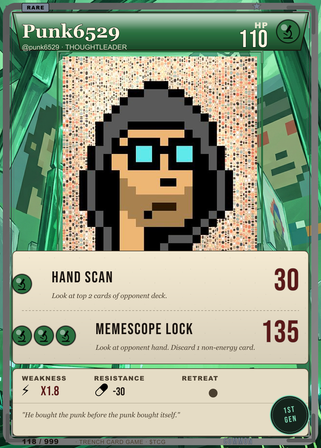Trench Card 118 · Punk6529