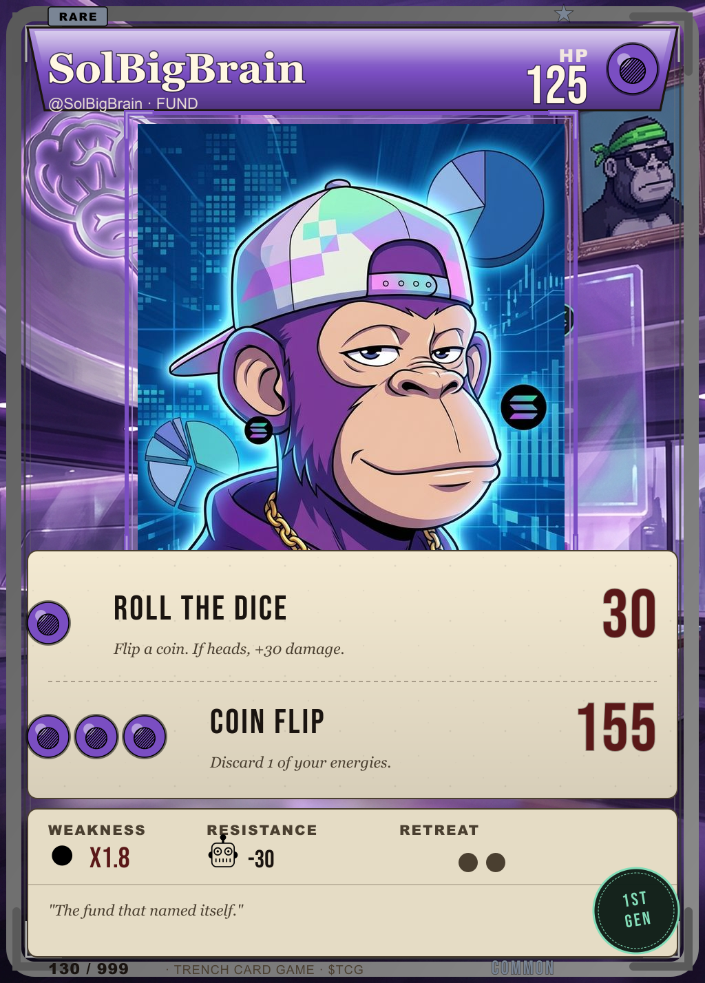 Trench Card 130 · SolBigBrain