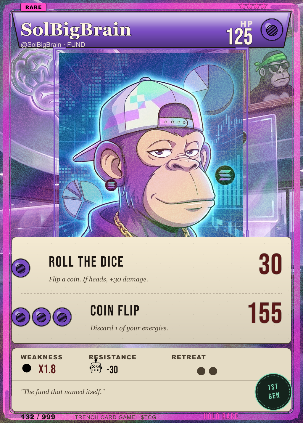 Trench Card 132 · SolBigBrain