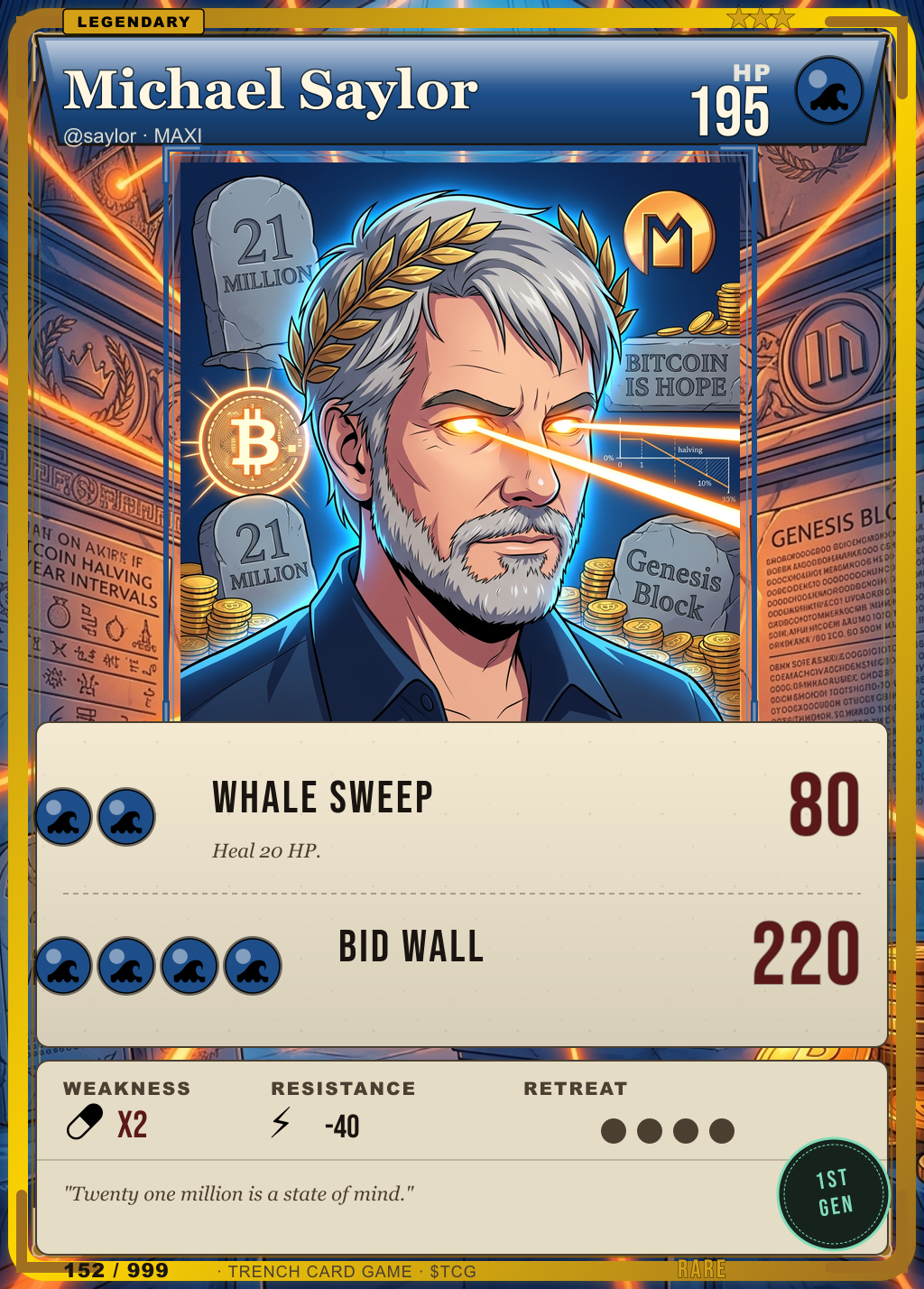 Trench Card 152 · Michael Saylor