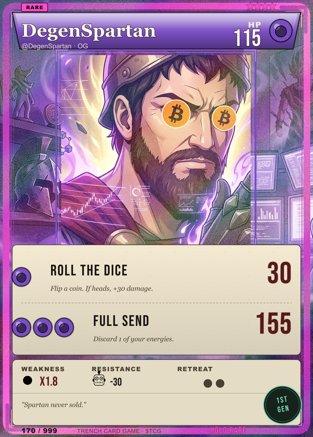 Trench Card 170 · DegenSpartan
