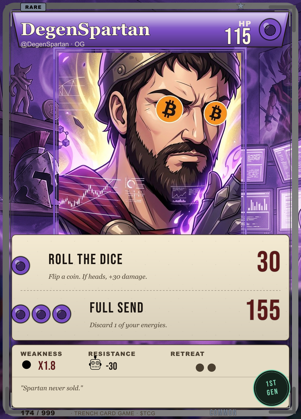 Trench Card 174 · DegenSpartan