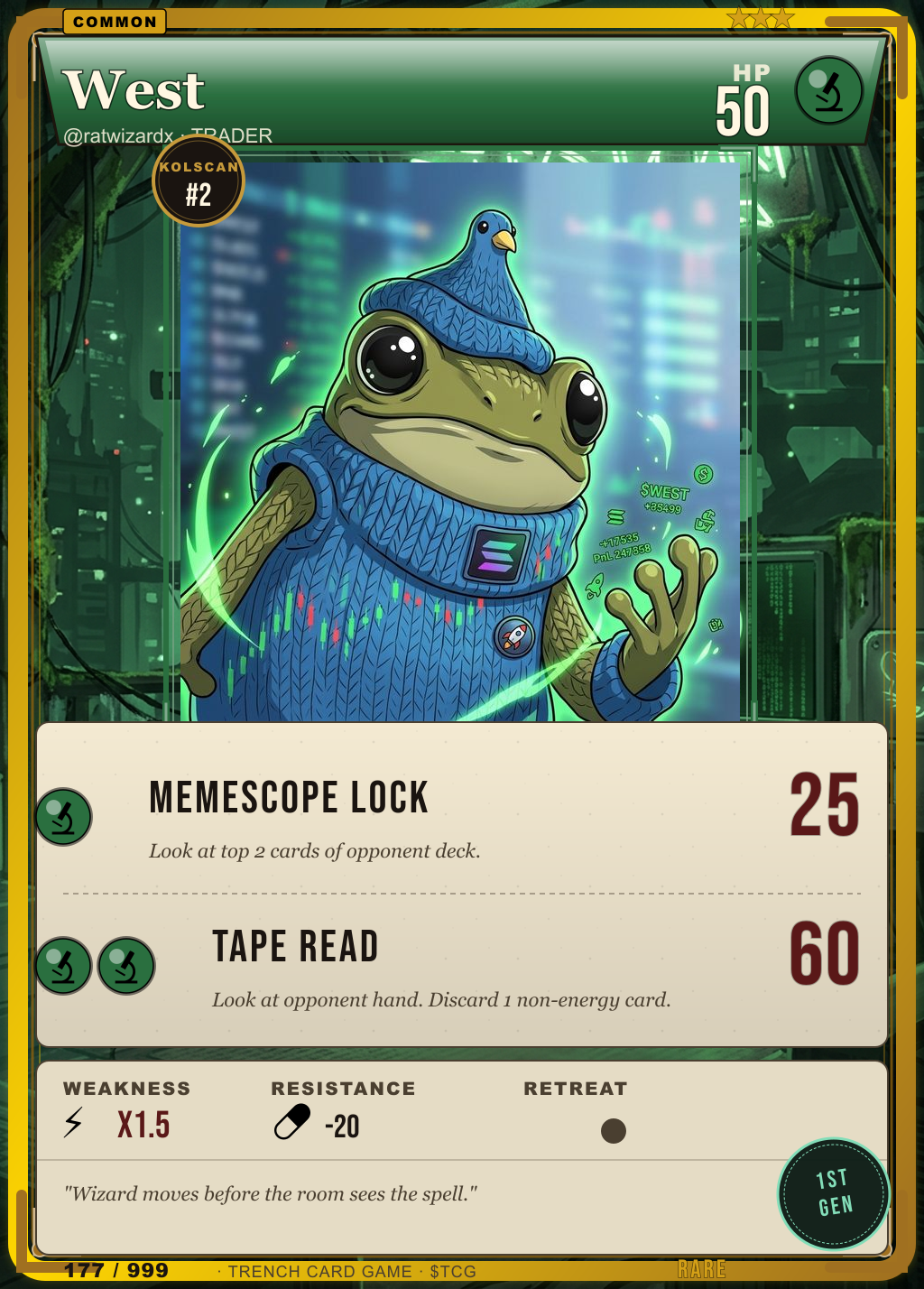 Trench Card 177 · West