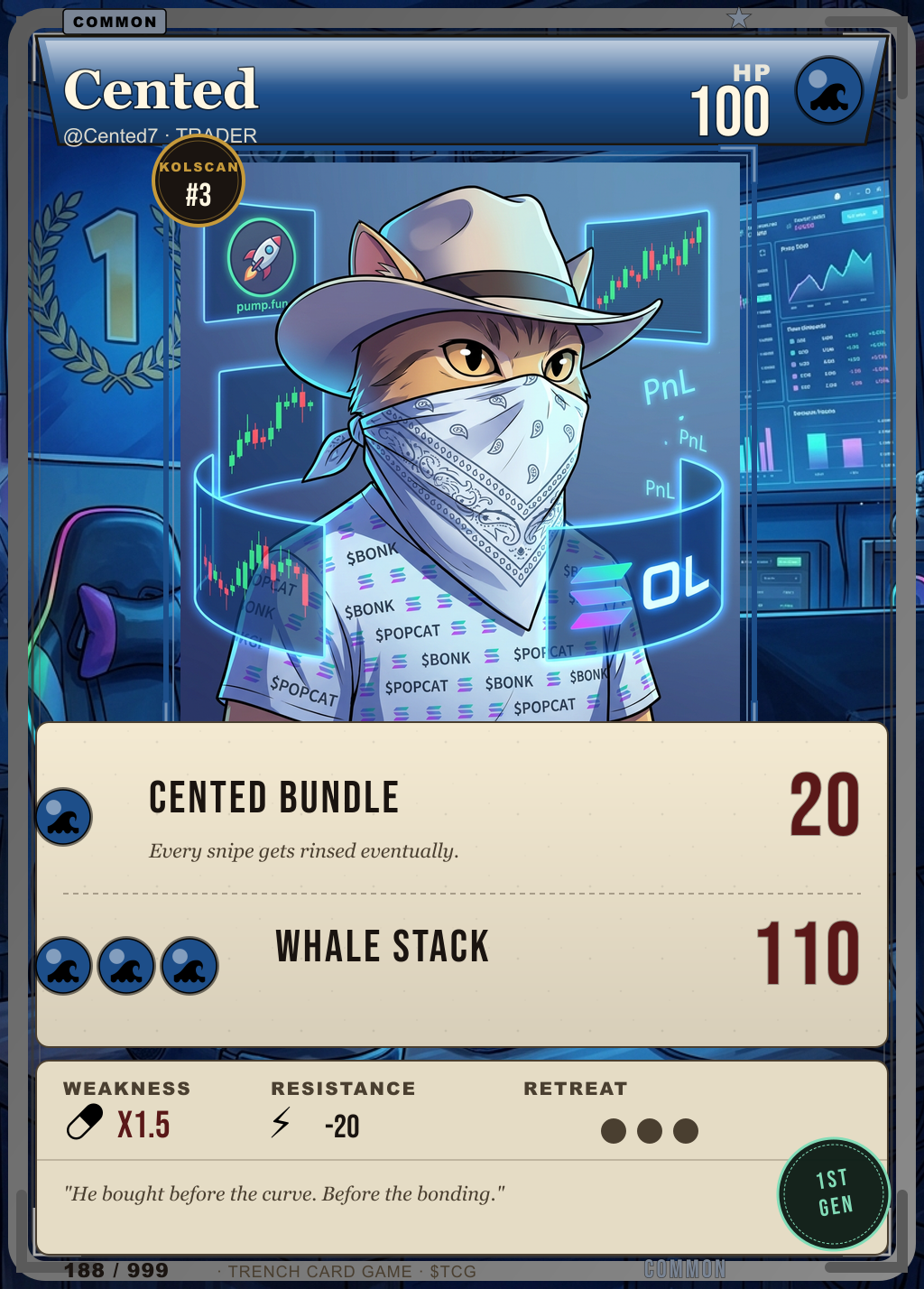 Trench Card 188 · Cented