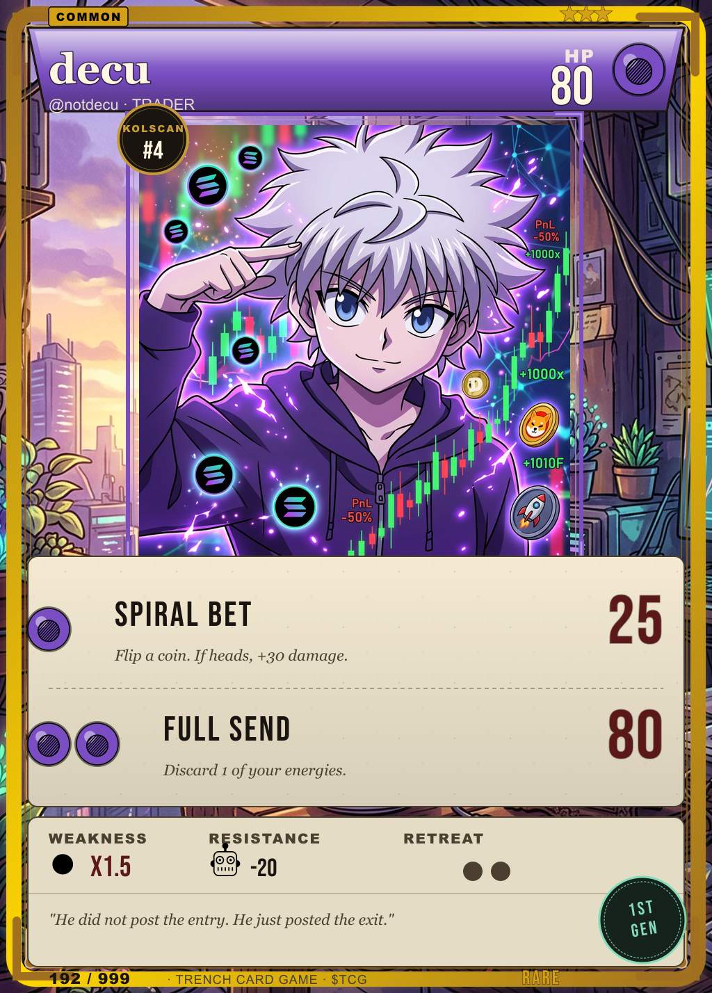Trench Card 192 · decu
