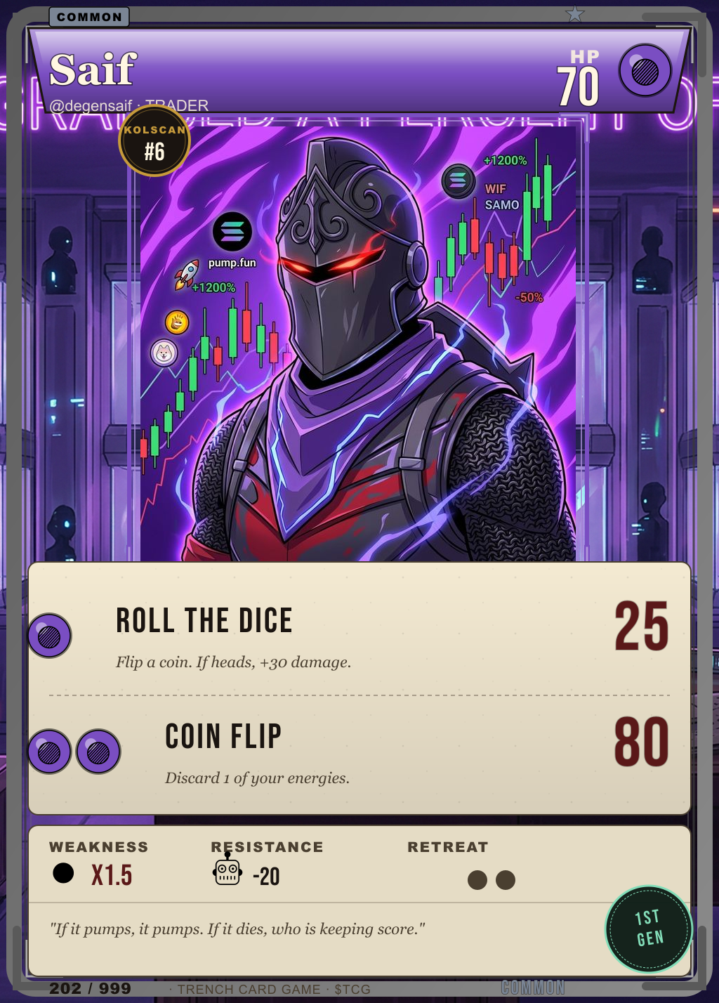 Trench Card 202 · Saif