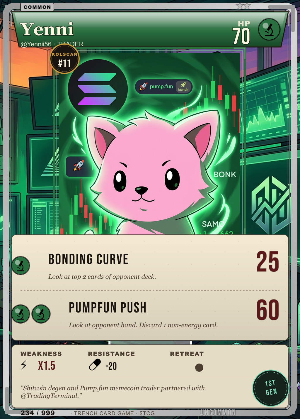 Trench Card 234 · Yenni