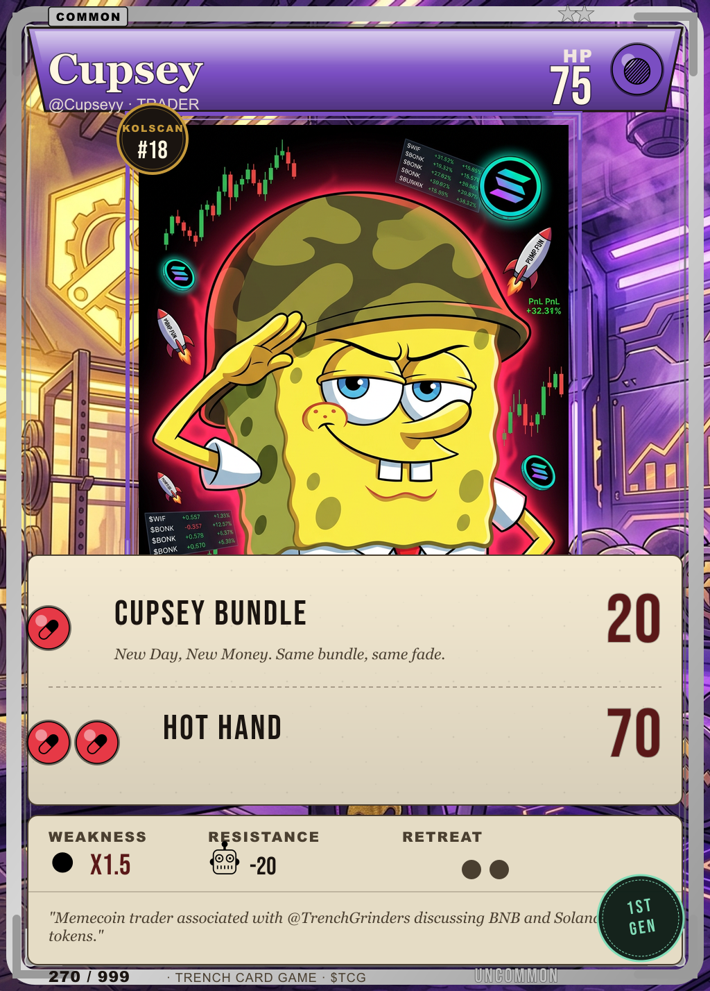 Trench Card 270 · Cupsey