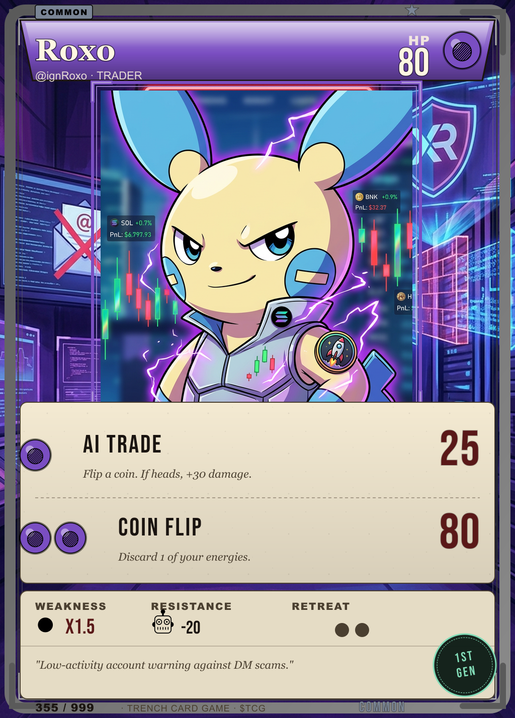 Trench Card 355 · Roxo