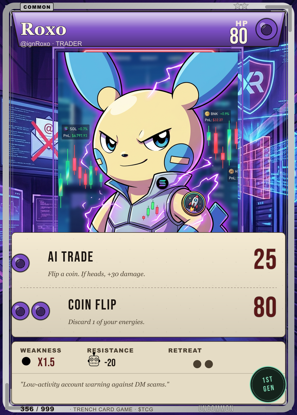 Trench Card 356 · Roxo