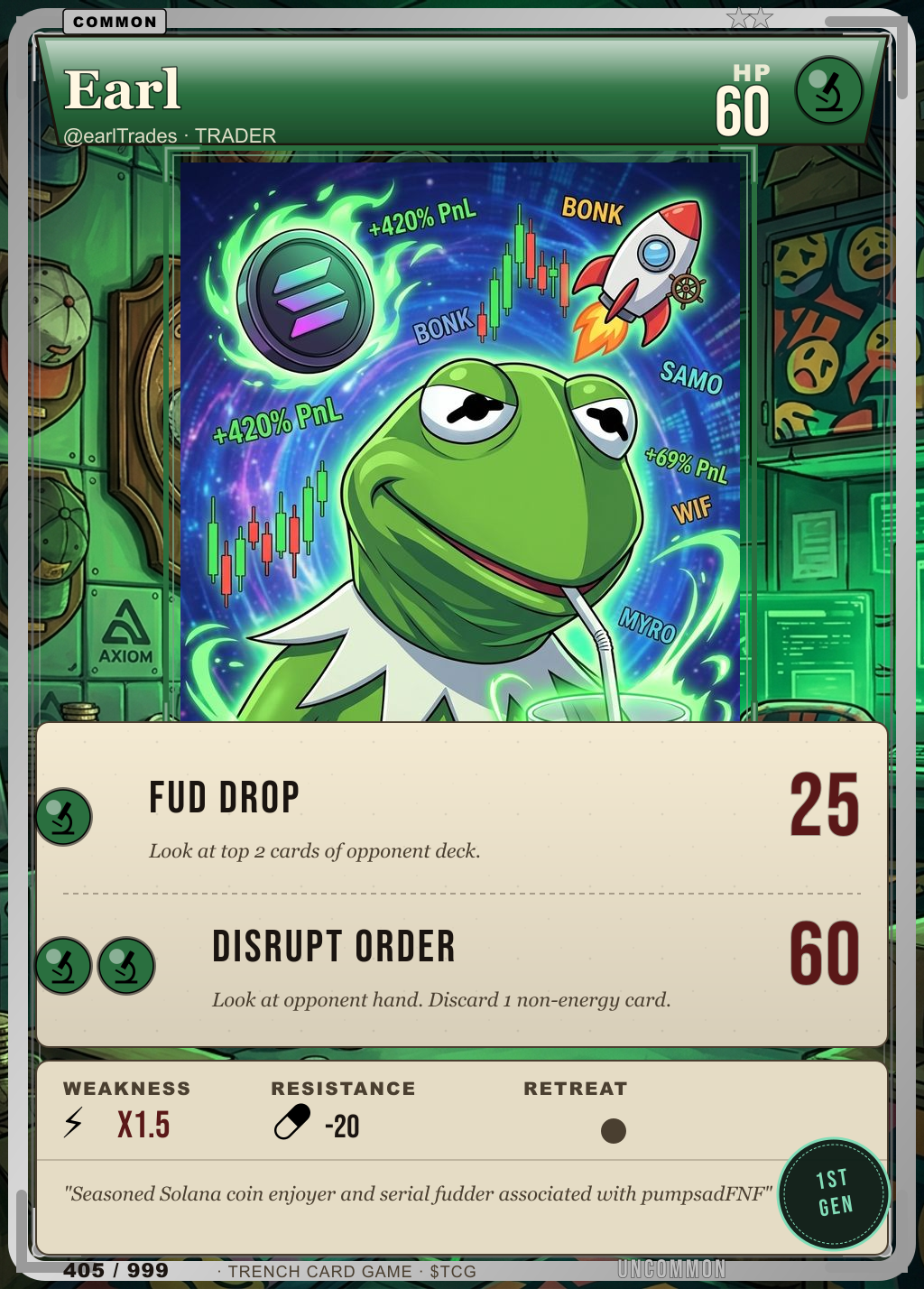 Trench Card 405 · Earl