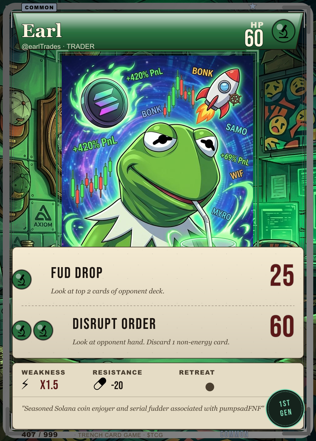 Trench Card 407 · Earl
