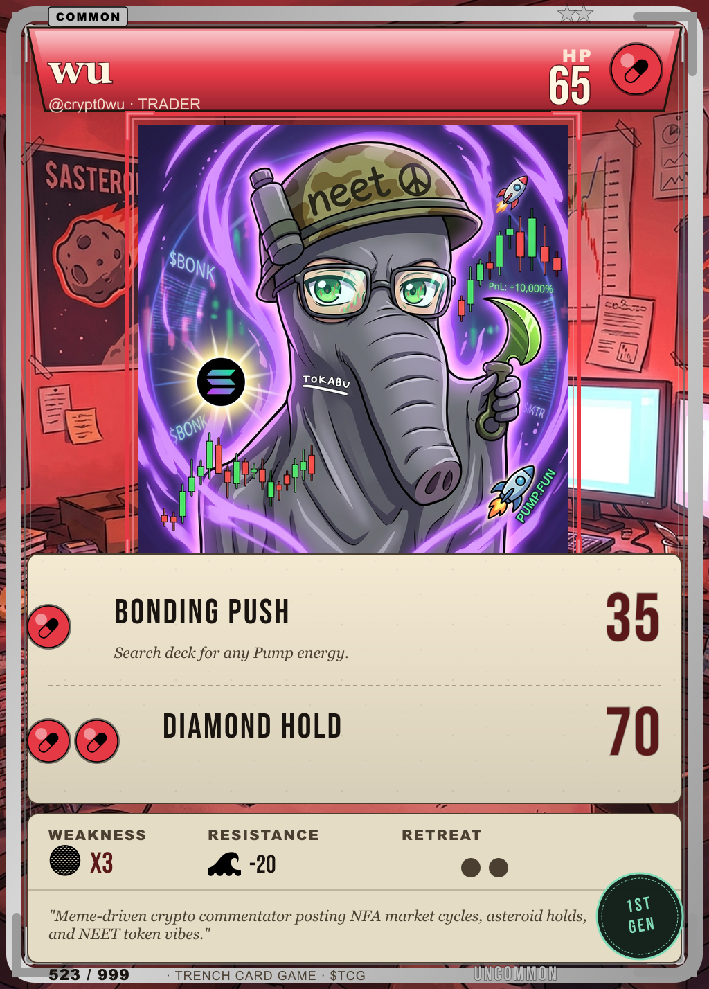 Trench Card 523 · wu