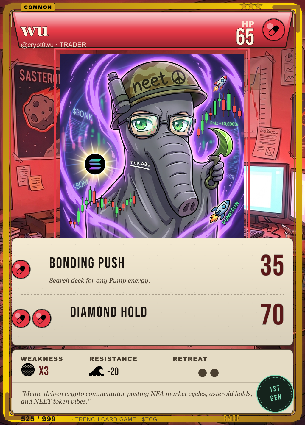 Trench Card 525 · wu