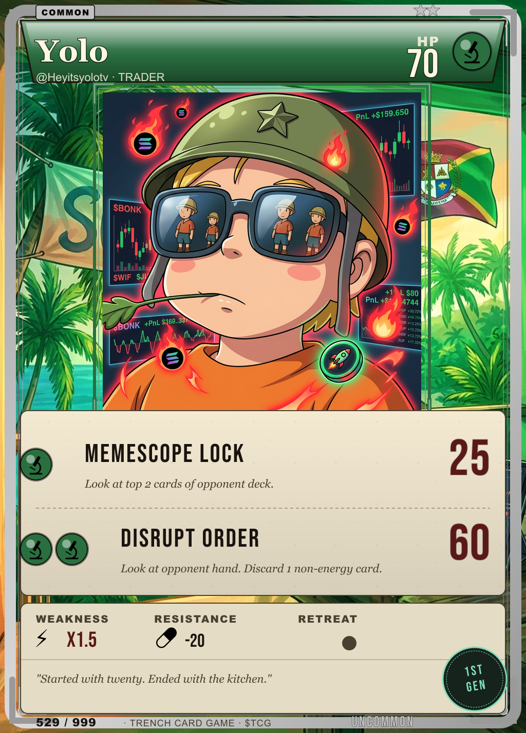 Trench Card 529 · Yolo