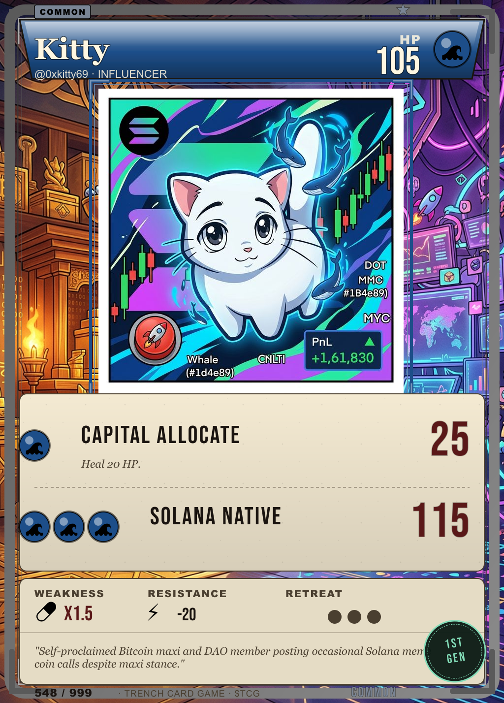 Trench Card 548 · Kitty