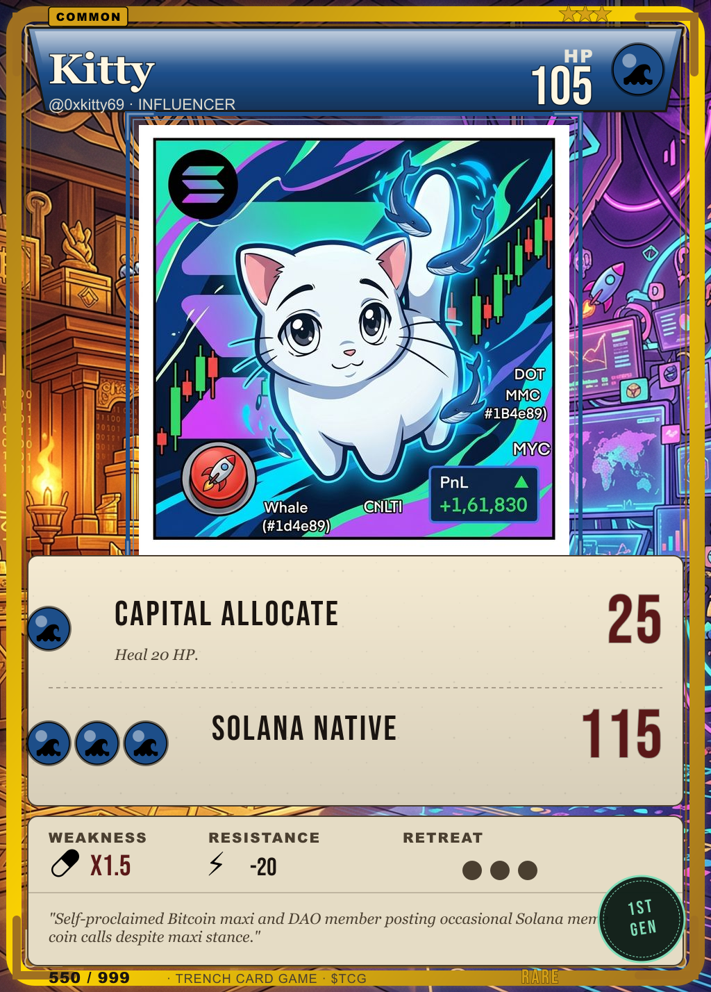 Trench Card 550 · Kitty
