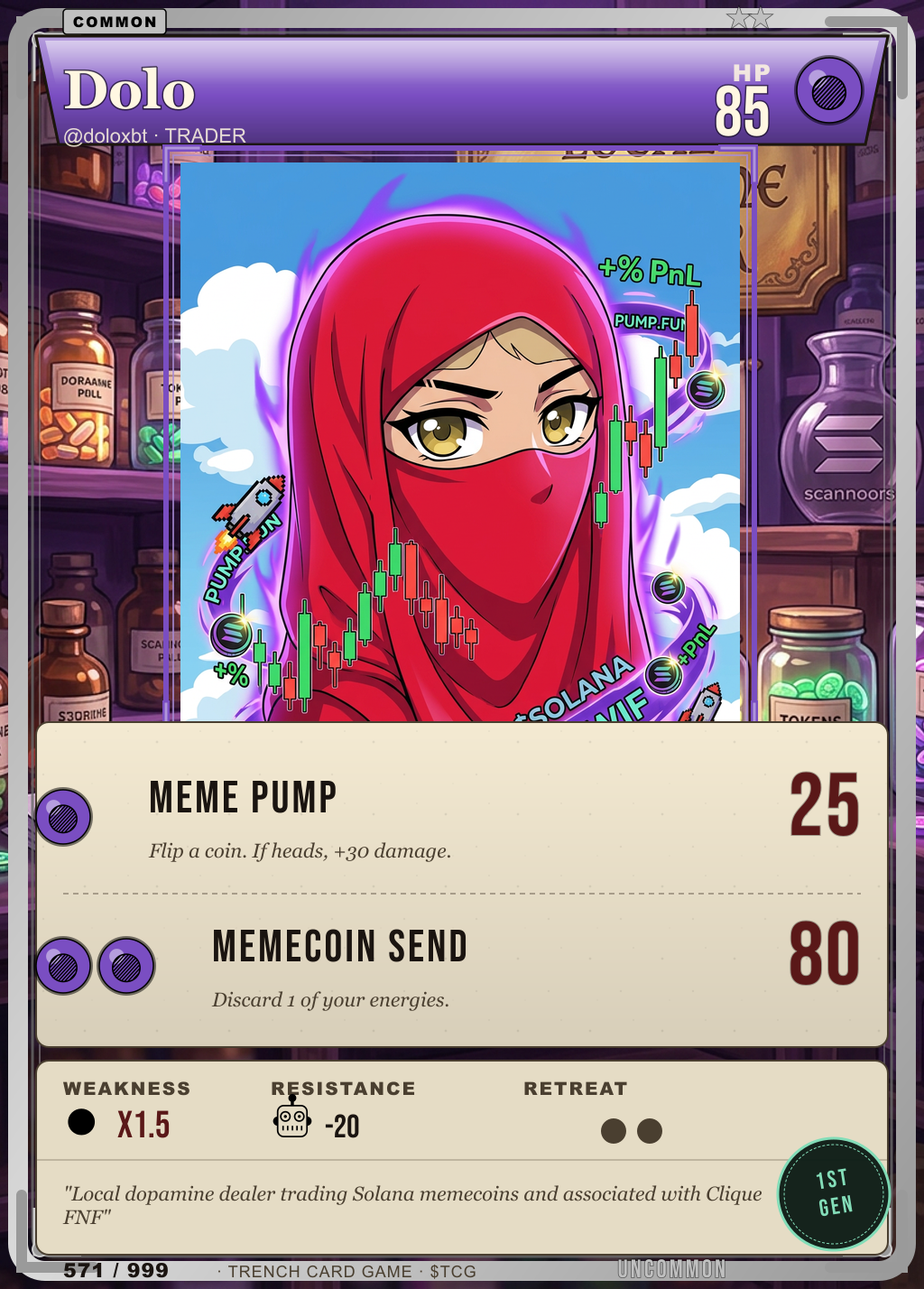 Trench Card 571 · Dolo