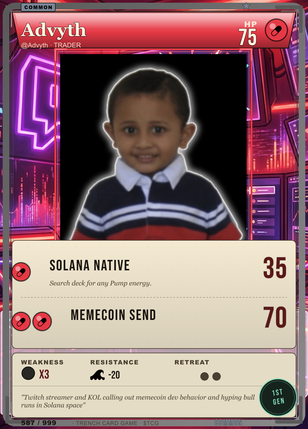 Trench Card 587 · Advyth