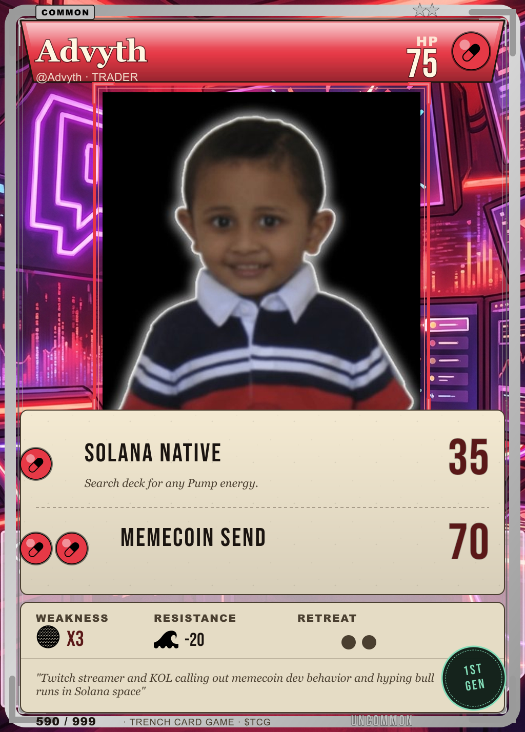 Trench Card 590 · Advyth