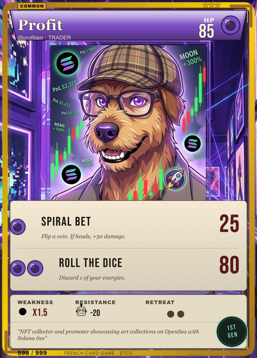Trench Card 598 · Profit