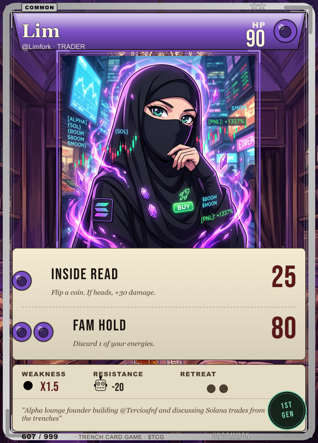 Trench Card 607 · Lim