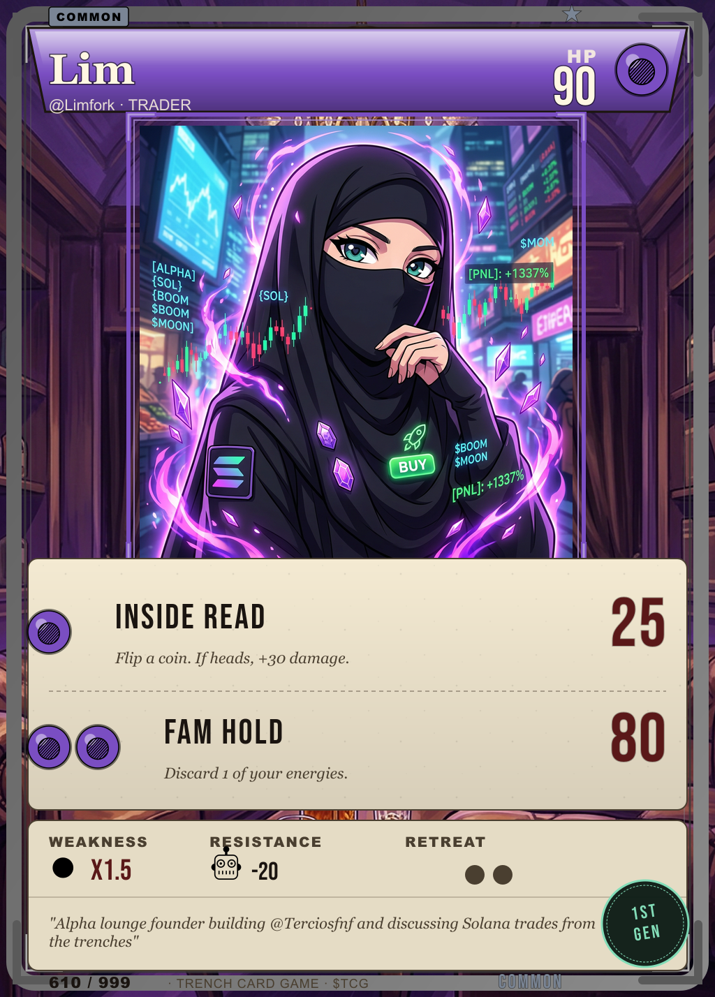 Trench Card 610 · Lim