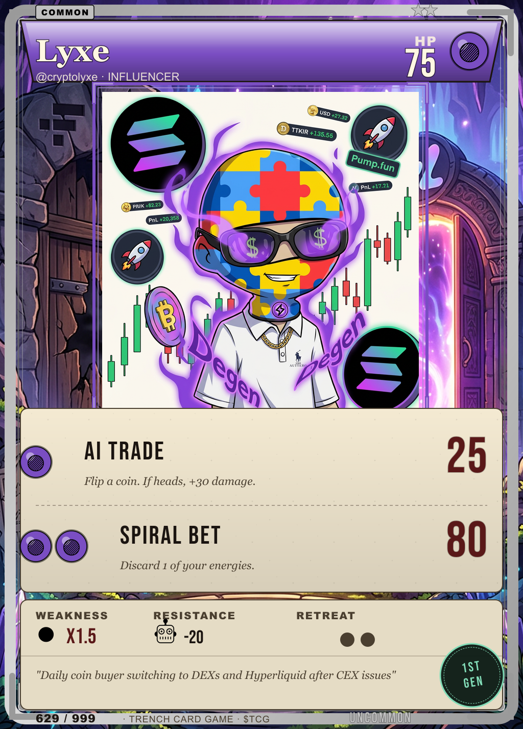 Trench Card 629 · Lyxe