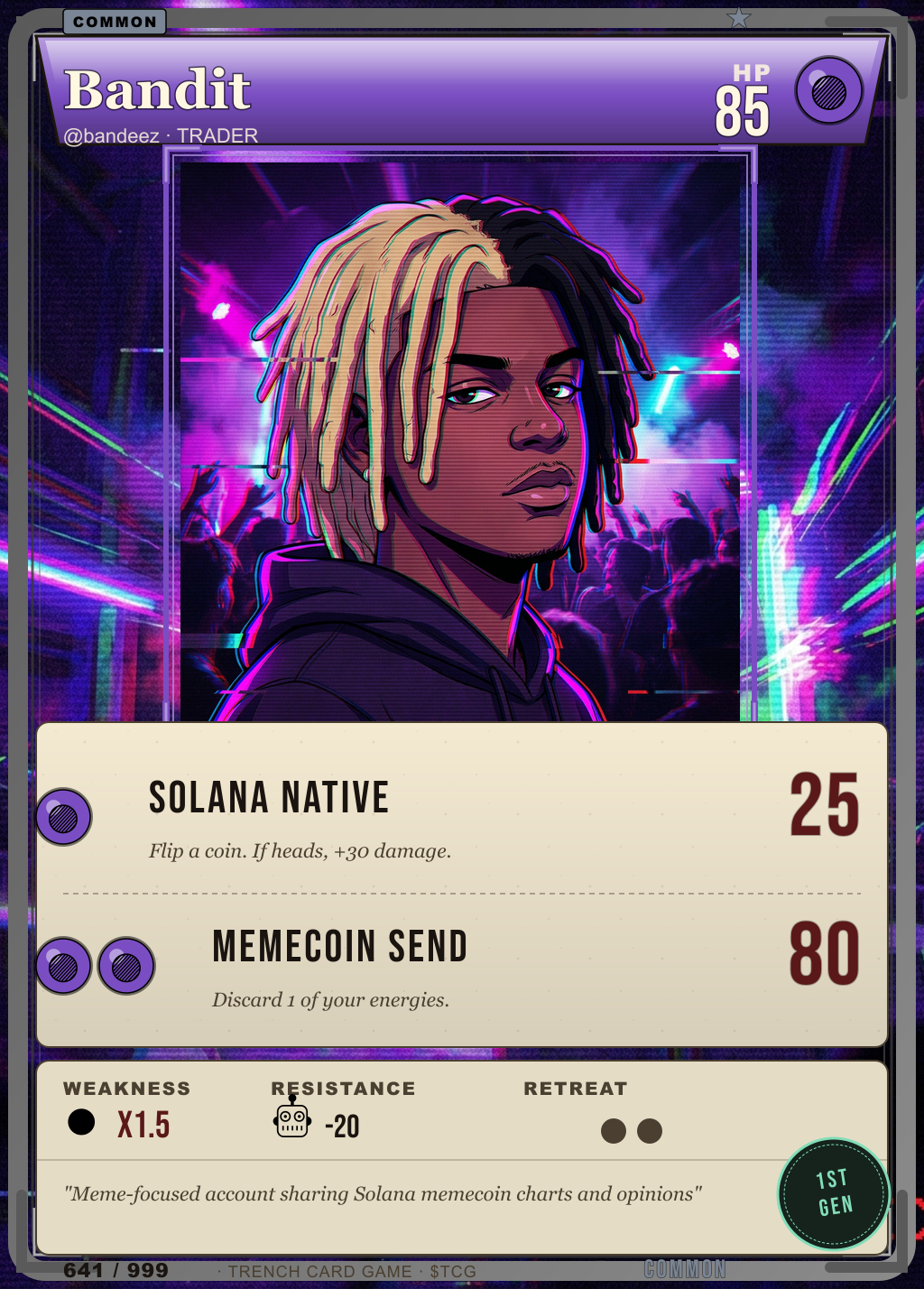Trench Card 641 · Bandit