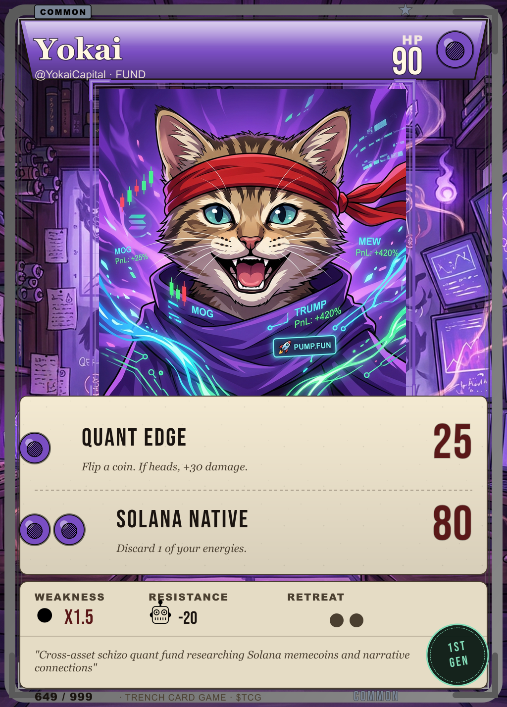 Trench Card 649 · Yokai