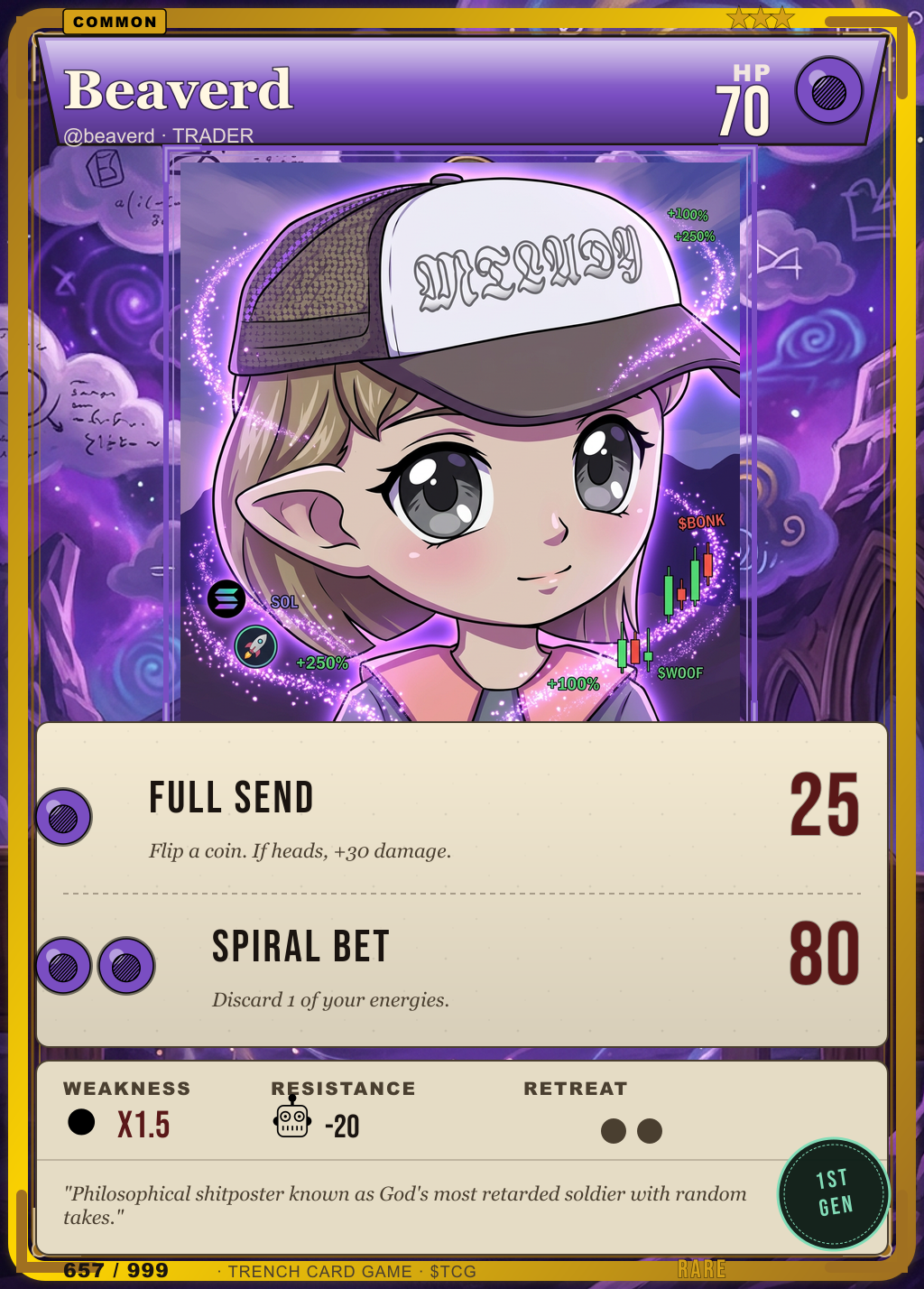 Trench Card 657 · Beaverd