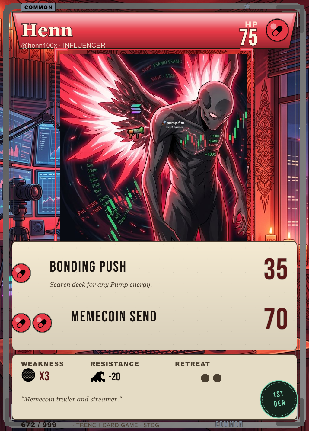 Trench Card 672 · Henn