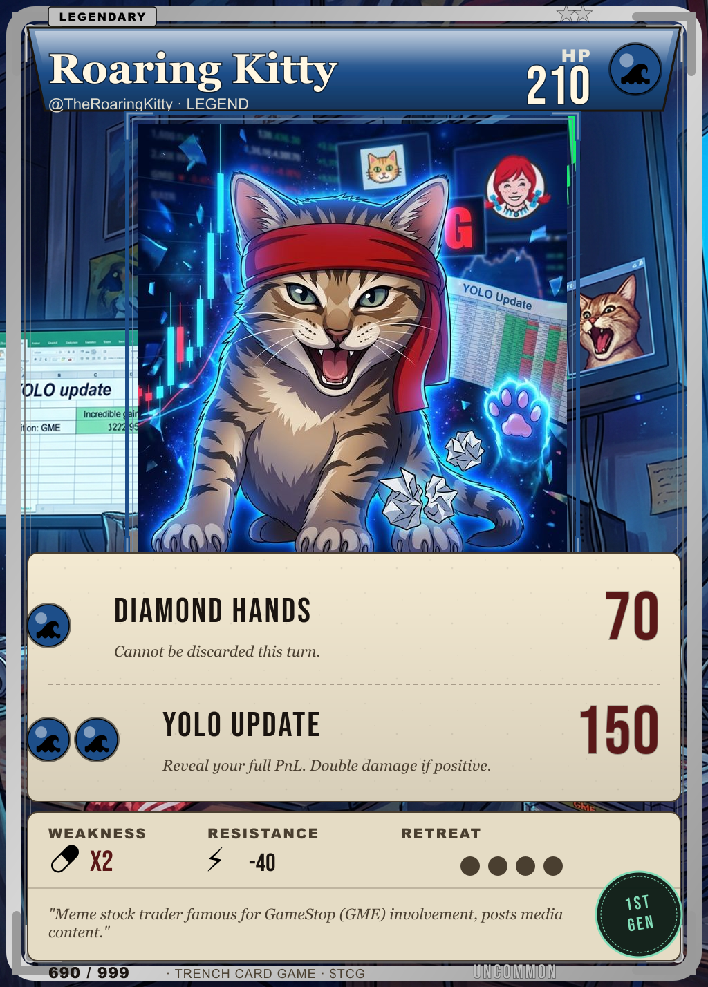 Trench Card 690 · Roaring Kitty