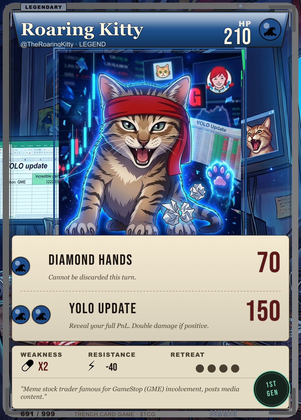 Trench Card 691 · Roaring Kitty