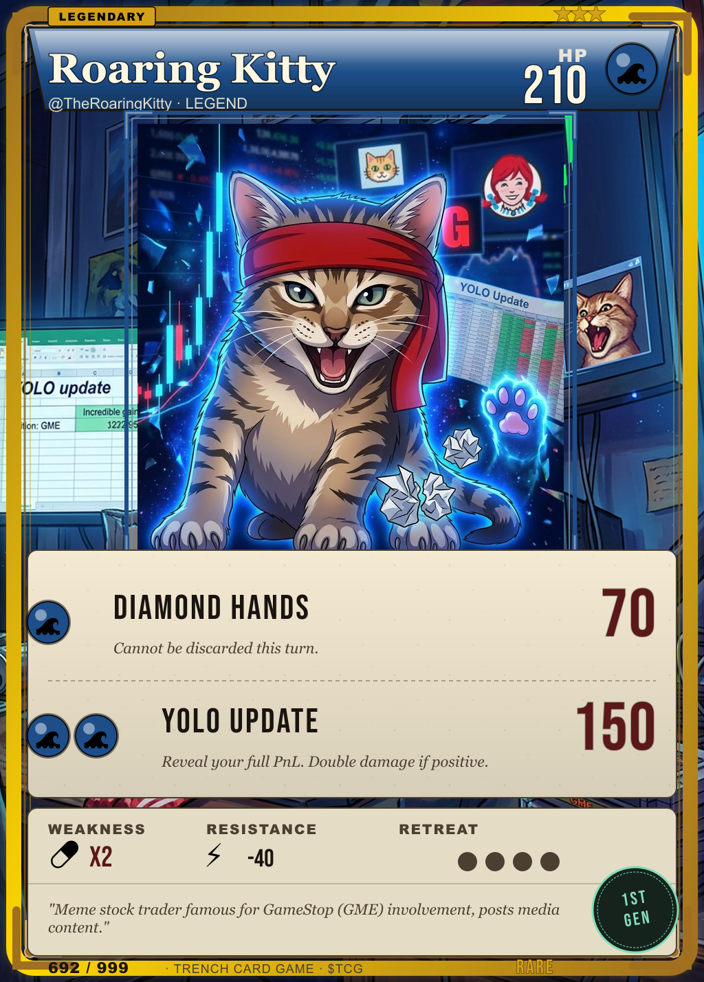 Trench Card 692 · Roaring Kitty