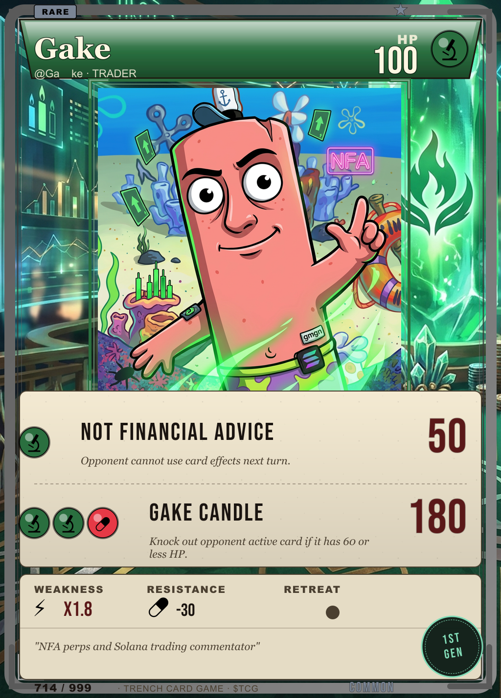 Trench Card 714 · Gake