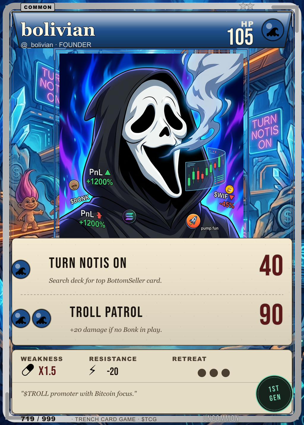 Trench Card 719 · bolivian