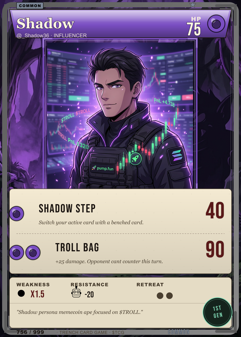Trench Card 756 · Shadow
