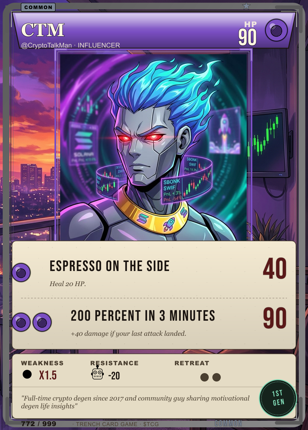 Trench Card 772 · CTM